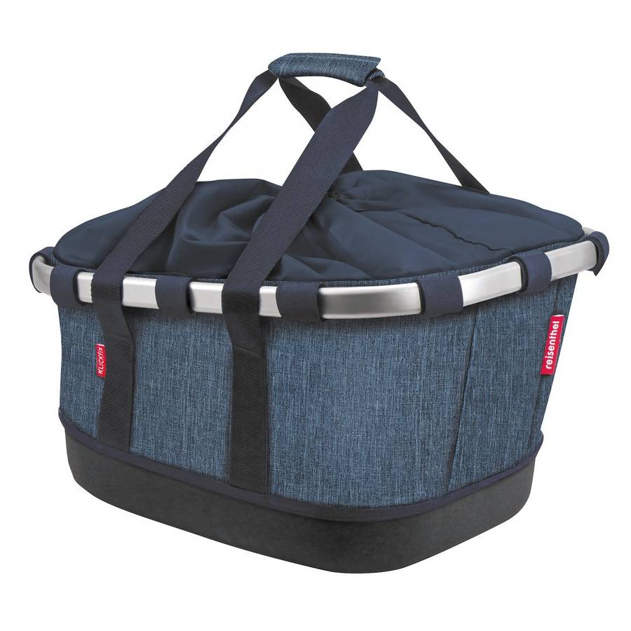 KLICKfix City-Tasche "Bikebasket GT", 33 x 42 x 27 cm, 21 Liter, Racktime, twist blue