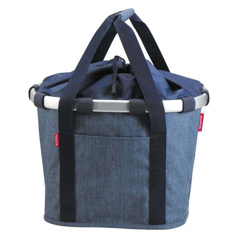 KLICKfix City-Tasche Bikebasket, 35 x 28 x 26 cm, 15 Liter, 800 g, twist blue