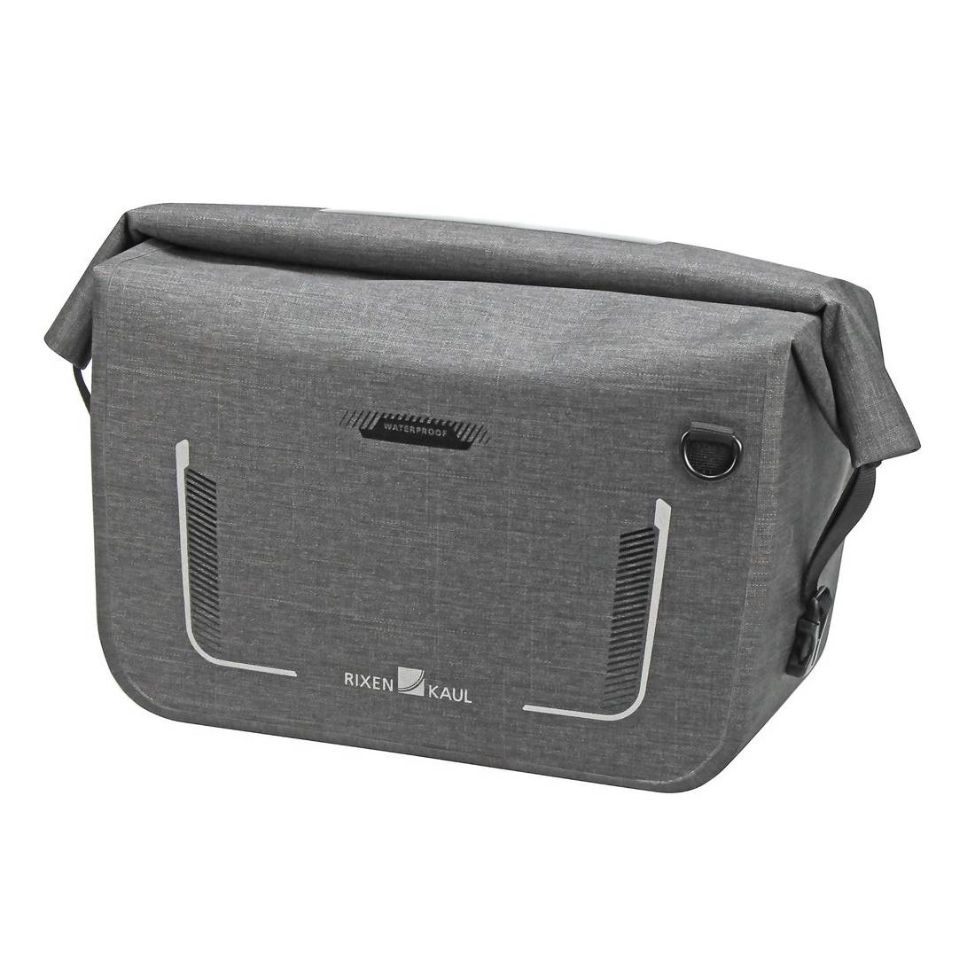 KLICKfix Lenkertasche Lightpack Max 34x24x19cm, tweed-grau, 10ltr, KLICKfix, grau
