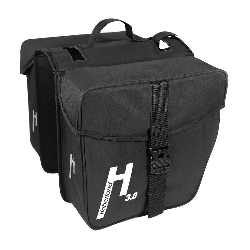 Haberland Doppeltasche Basic M 3.0, 31 x 31 x 12 cm, 25 Liter, schwarz