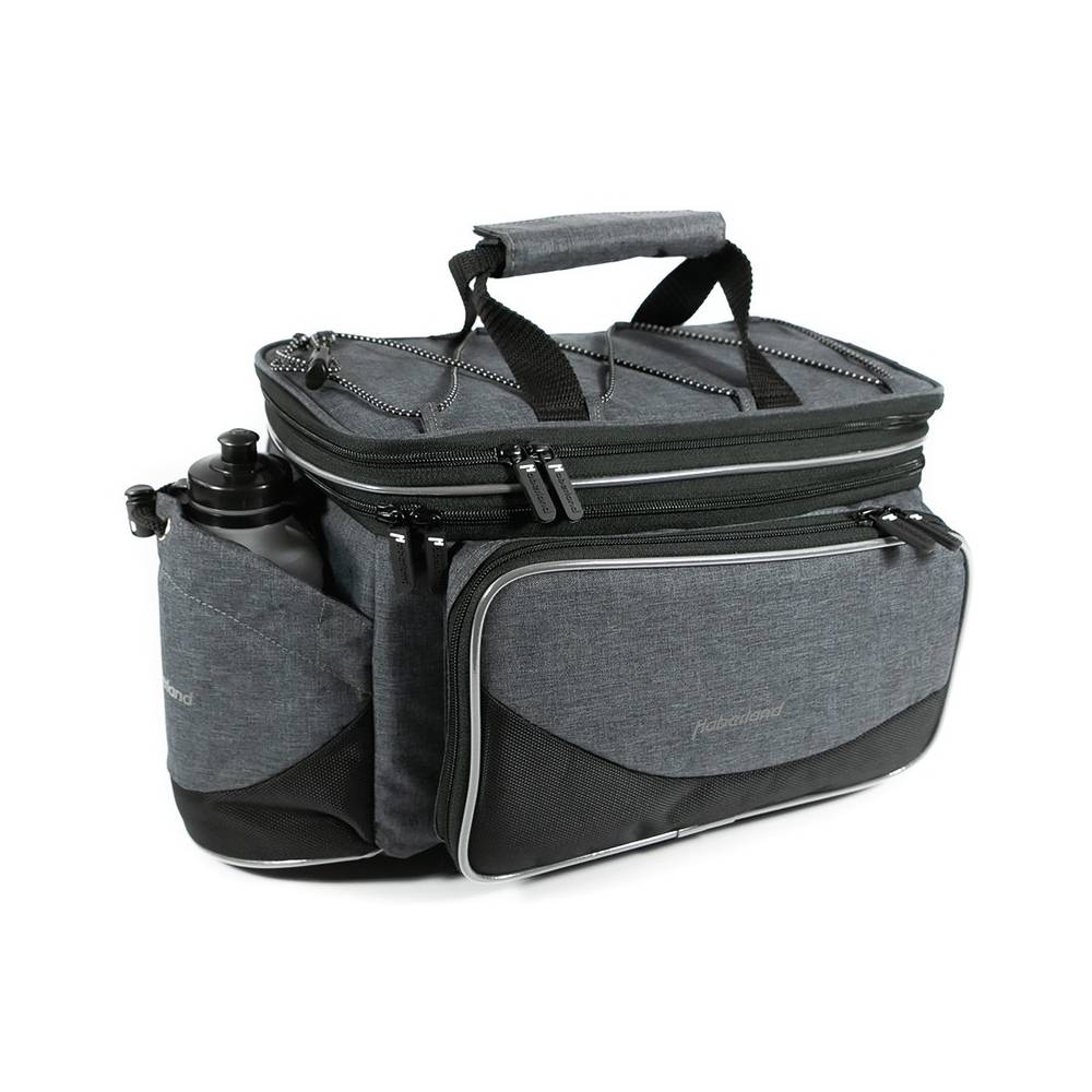 Haberland Gepäckträgertasche FlexibagTop, 40 x 22 x 24 cm, 20 Liter, UniKlip, grau/schwarz