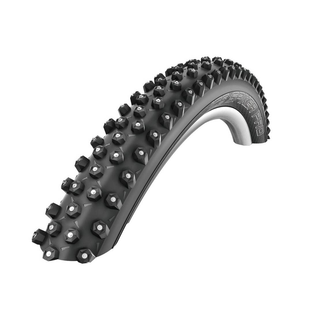 Schwalbe 27.5" Falt-Reifen "Ice Spiker Pro" HS379, 27.5x2.60" (65-584), SSkin 344Spikes WIC, schwarz