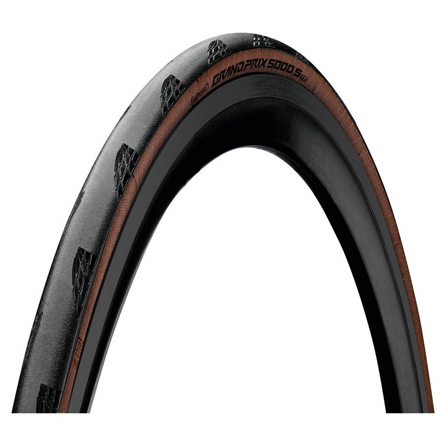 Continental 28" Falt-Reifen "Grand Prix 5000 S TR", 700x25C (25-622), schwarz/transparent