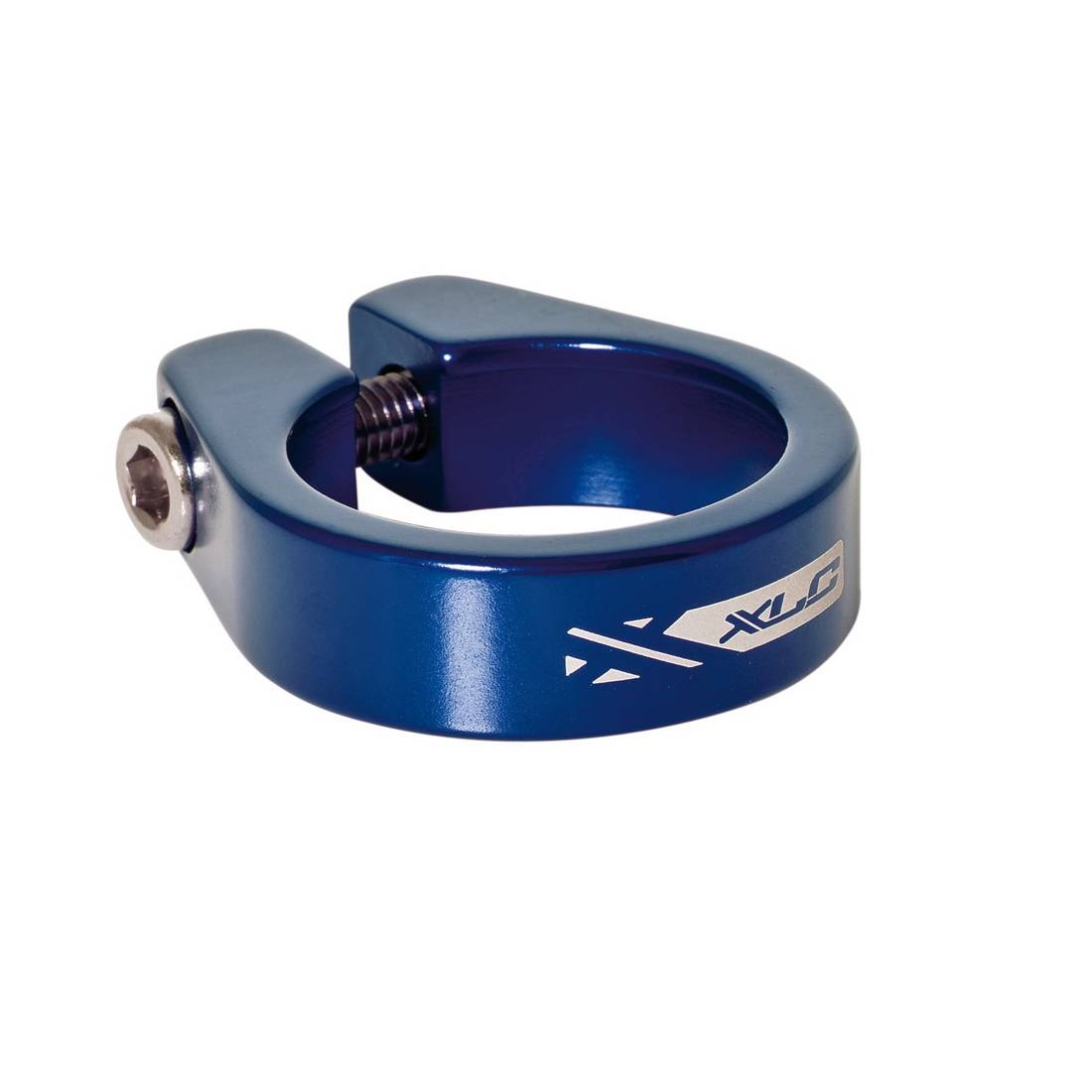 XLC PC-B05 Sattelstütz-Klemmring Ø 34,9mm, Alu, mit Innensechskant, blau