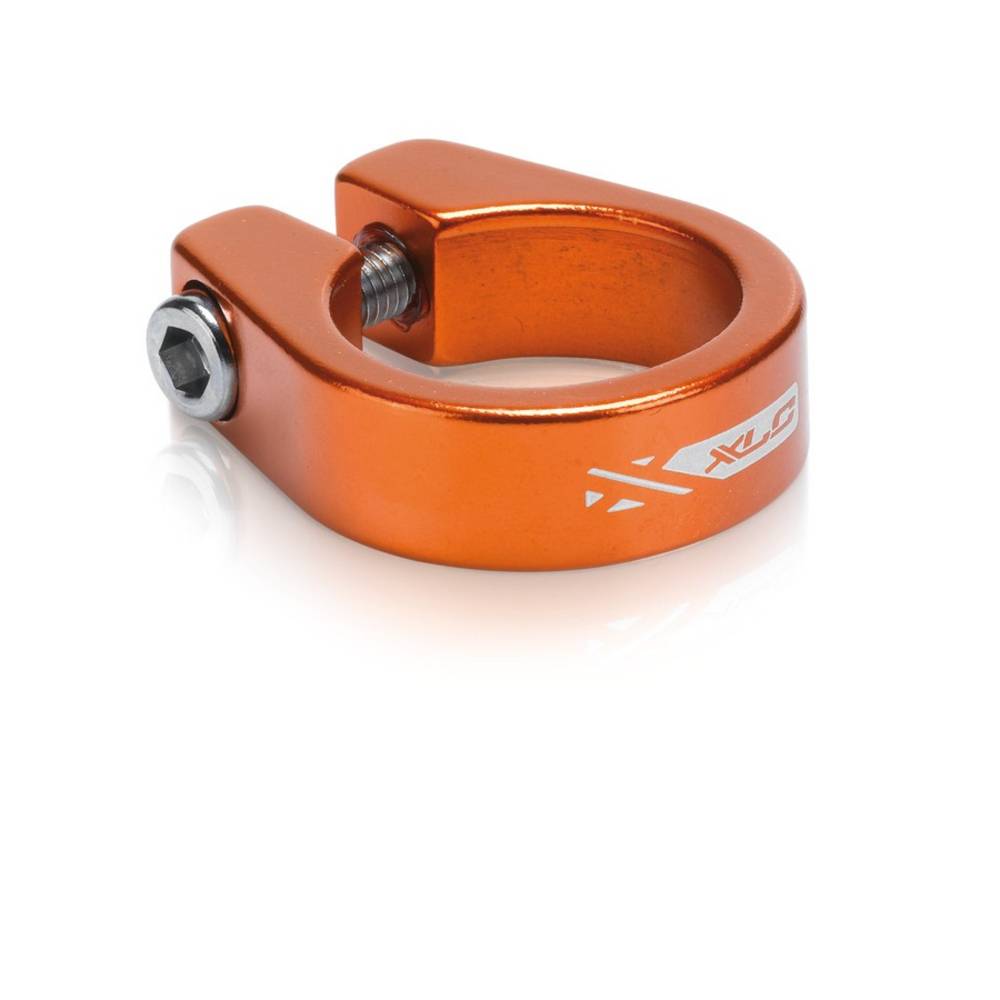 XLC PC-B05 Sattelstütz-Klemmring Ø 31,6mm, Alu, mit Innensechskant, orange