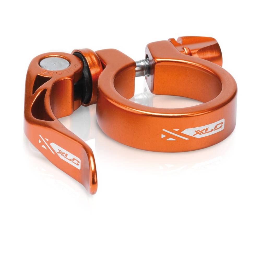 XLC PC-L04 Sattelstütz-Klemmring Ø 34,9 mm, mit Schnellspanner, orange