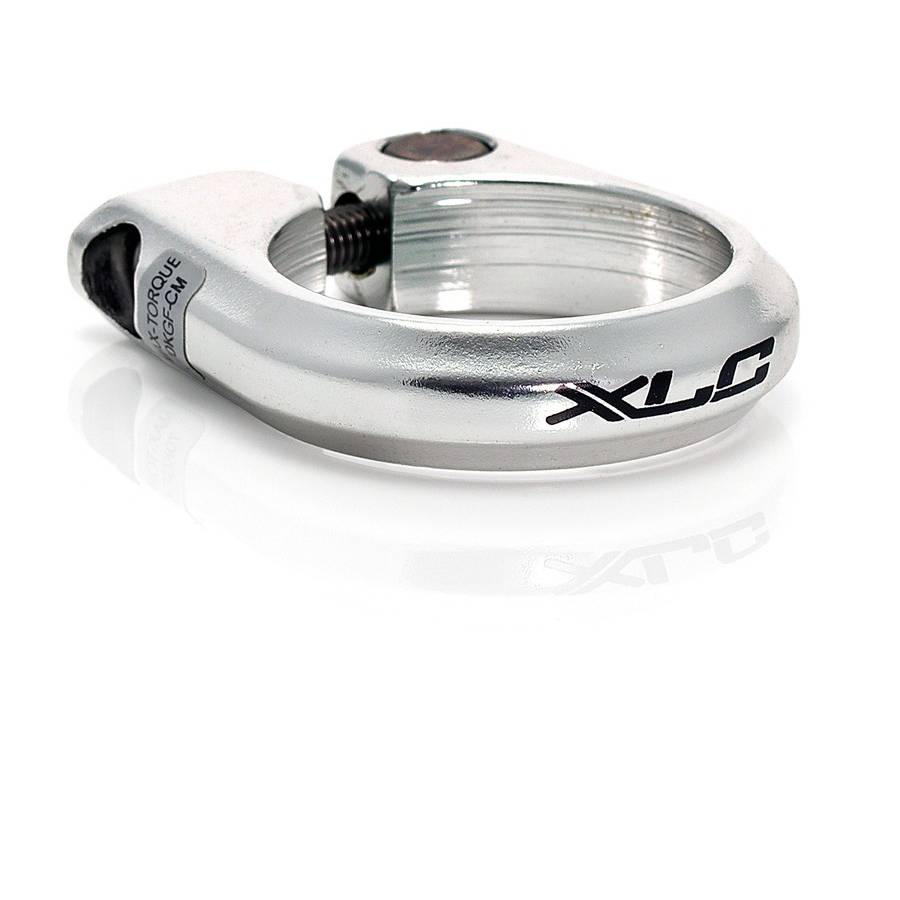 XLC PC-B02 Sattelstütz-Klemmring Ø 31,8 mm mit Innensechskant, Alu, silber