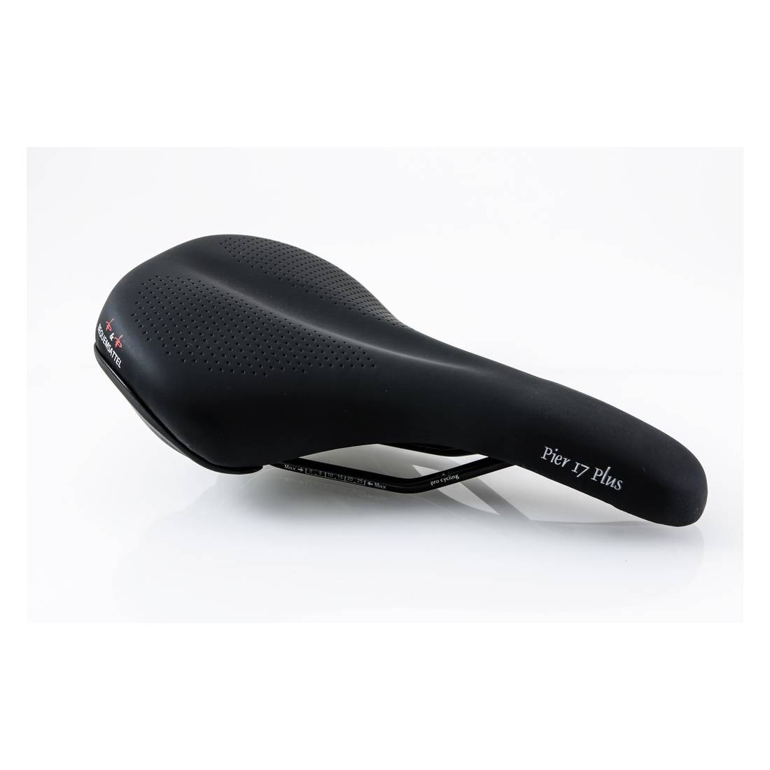 P&P Bequemsattel Pier 17 Plus 517P, Uni, 280x165 mm, 395 g, schwarz
