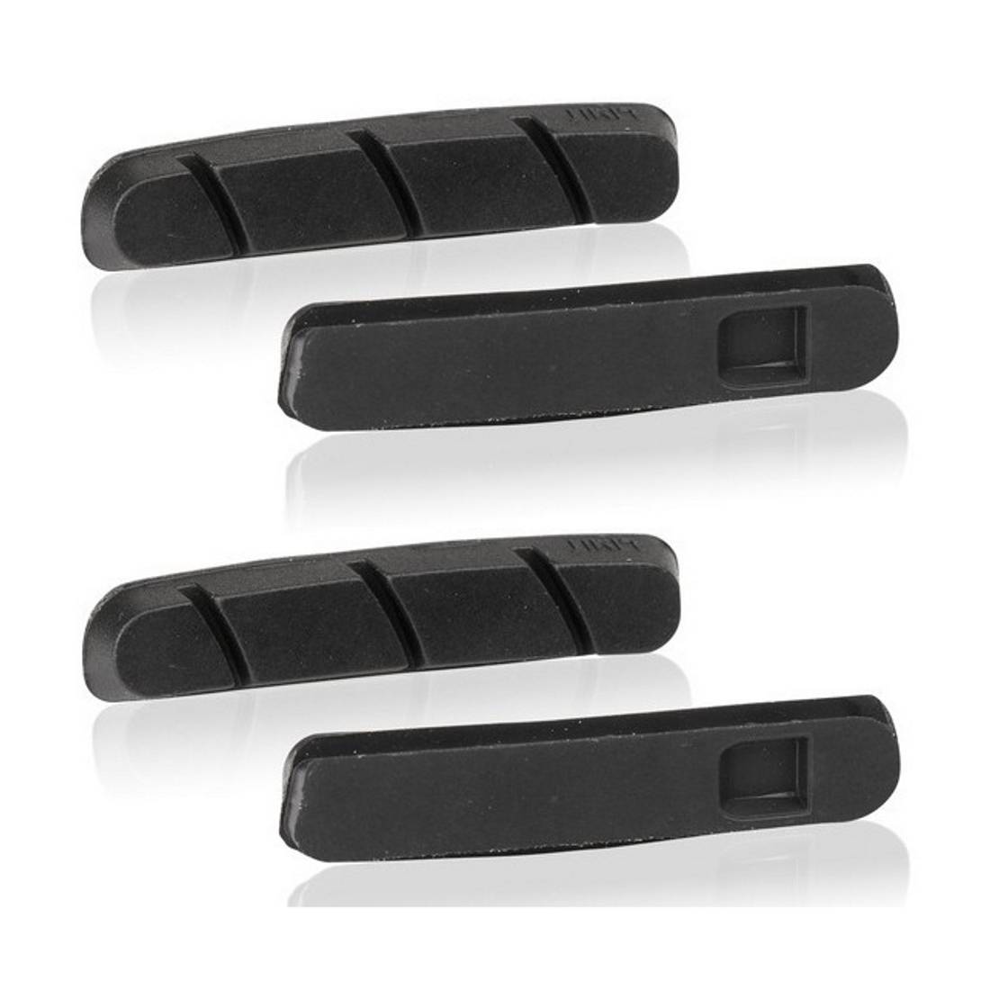 XLC BS-X08 Ersatzbremsgummi, 50 mm, passend für Campagnolo, schwarz (2 Paar)