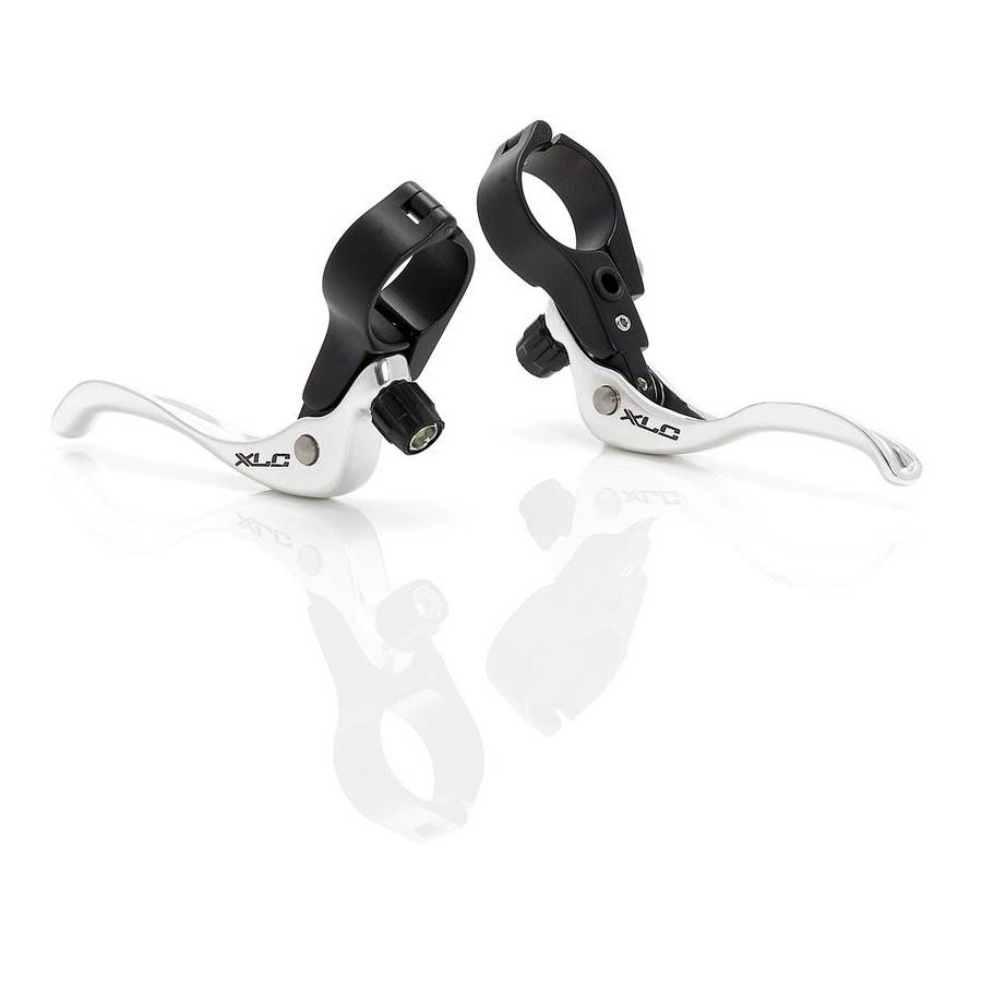 XLC Zusatzbremshebelset Cross BL-R02 Ø 26,0mm, schwarz/silber, schwarz/silber, 2-teilig (1 Set)