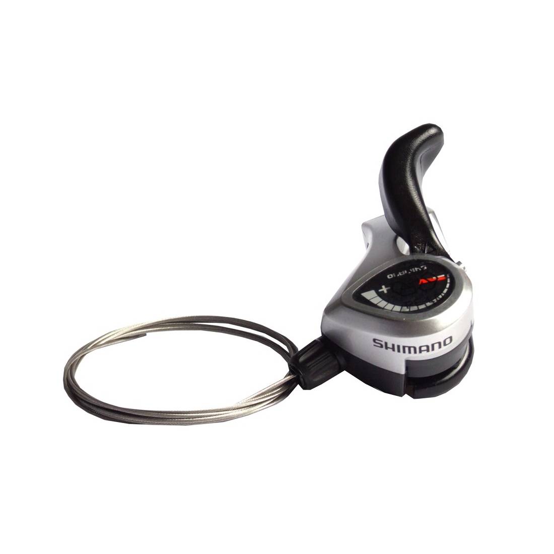 SHIMANO ESLTX50LFBT Tourney/TX Schalthebel Tourney SL-TX50-LN, 3-fach, links, Friktion, Innenzug 1800 mm, schwarz/silber