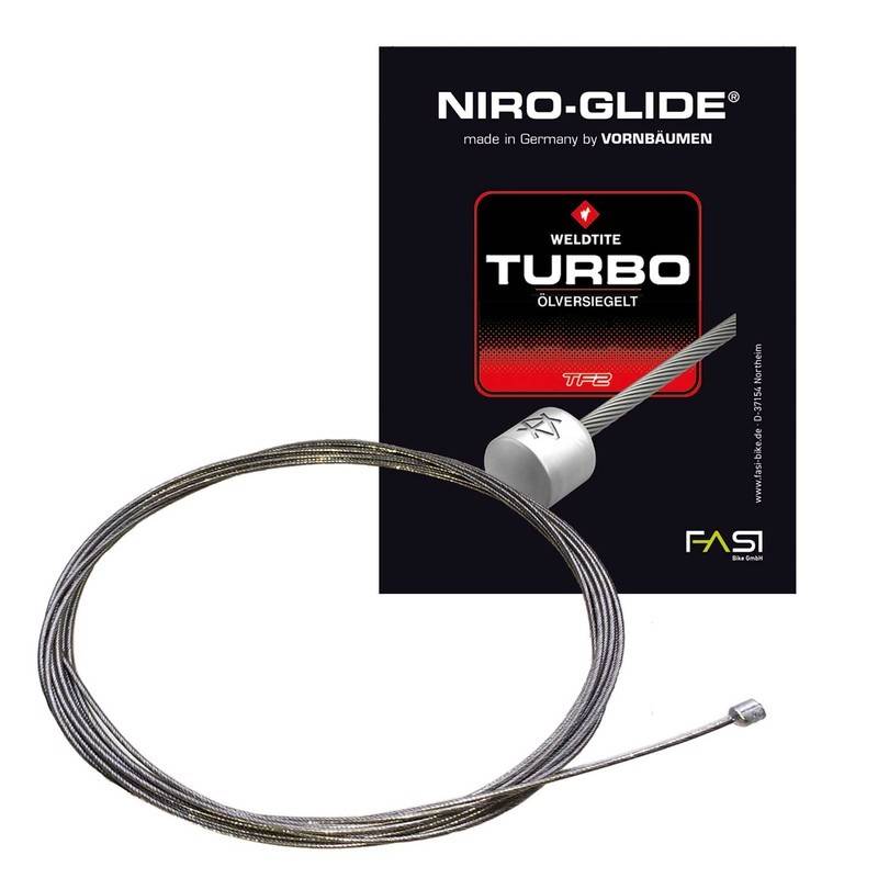 Schaltinnenzug-Edelstahl 4500mm lg.,1,1mm Ø, einzelverpackt, beige