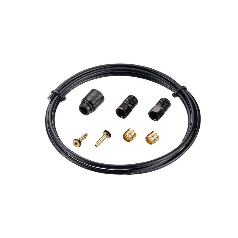 TEKTRO Hose Kit für Scheibenbremse, Kevler Hose, 1800mm, schwarz (1 Set)