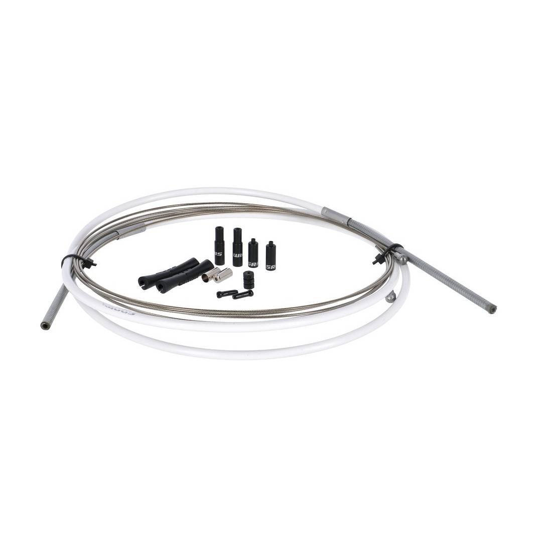 SRAM Bremszug Kit "Slick Wire Road", 5 mm, weiß (1 Set)