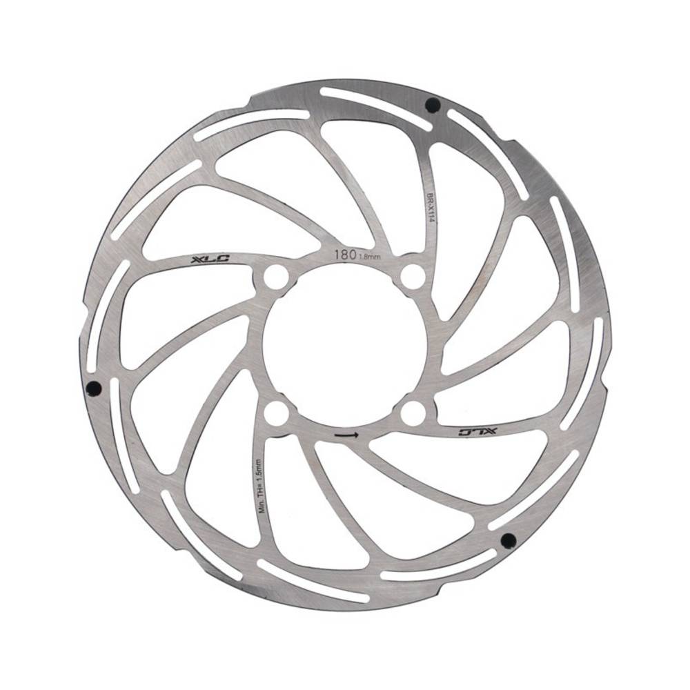 XLC Bremsscheibe BR-X114, Ø 180/2,0 mm, für Rohloff HR-Nabe, silber