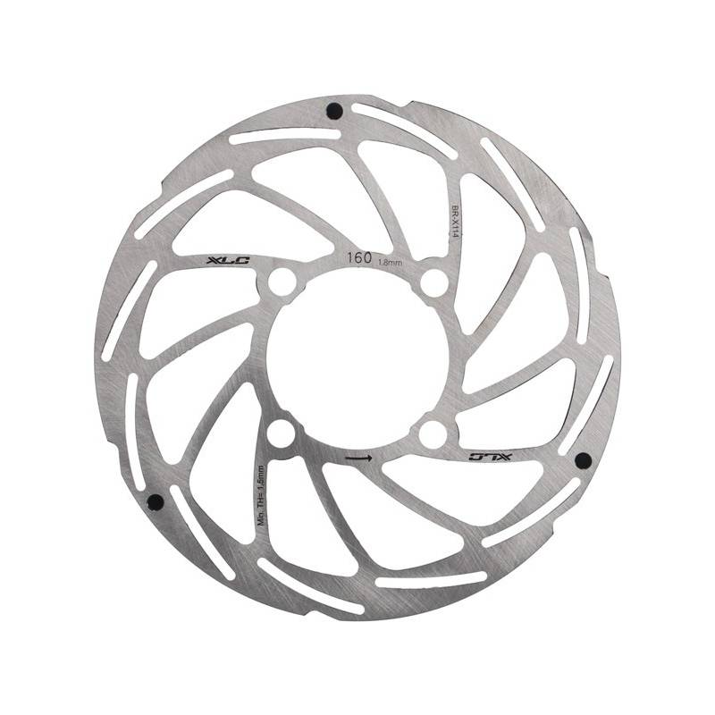 XLC BR-X114 Bremsscheibe, Ø 160/2,0 mm, für Rohloff HR-Nabe, silber