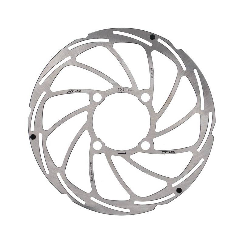 XLC Bremsscheibe BR-X114, Ø 180/2,0 mm, für Rohloff HR-Nabe, silber