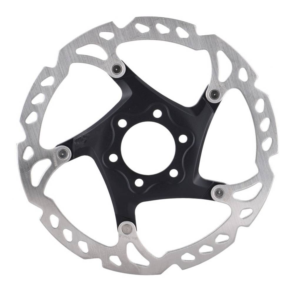 SHIMANO Bremsscheibe SM-RT76 160 mm, 6-Loch-Aufnahme, für Deore XT, schwarz/silber