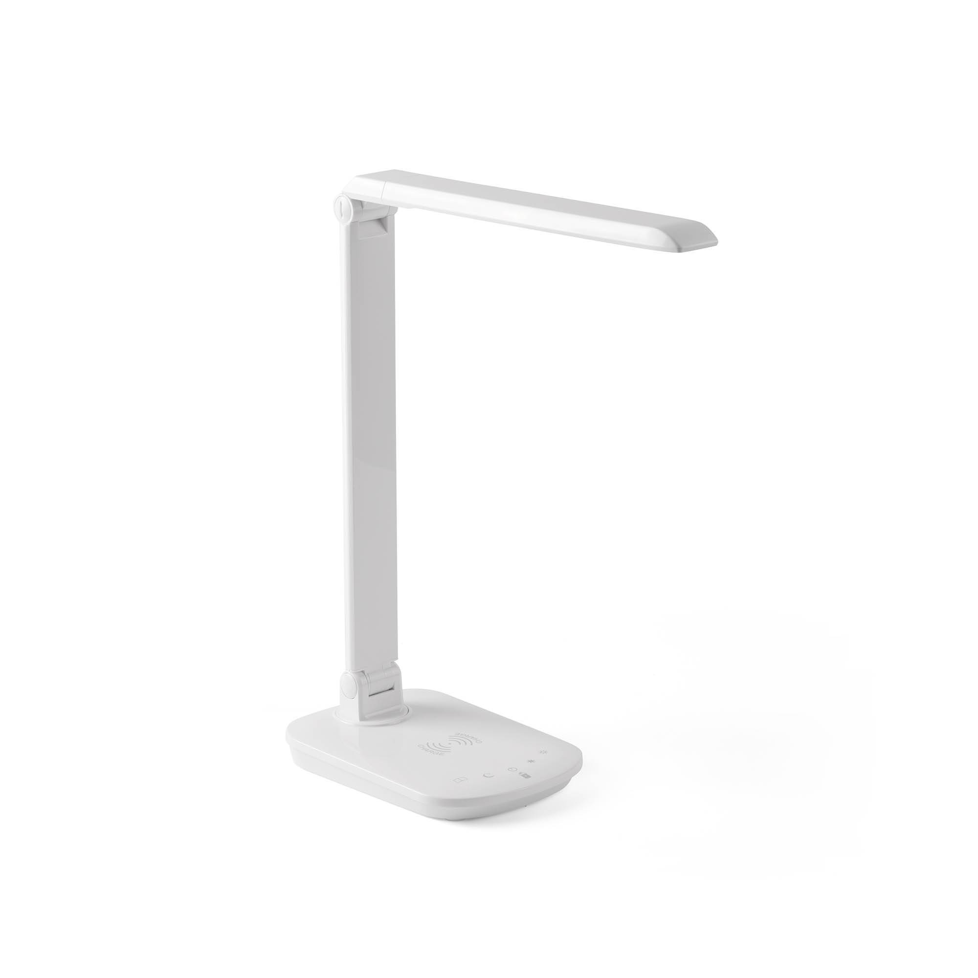 dimmbare LED Tischlampe Anouk Weiß mit Ladestation