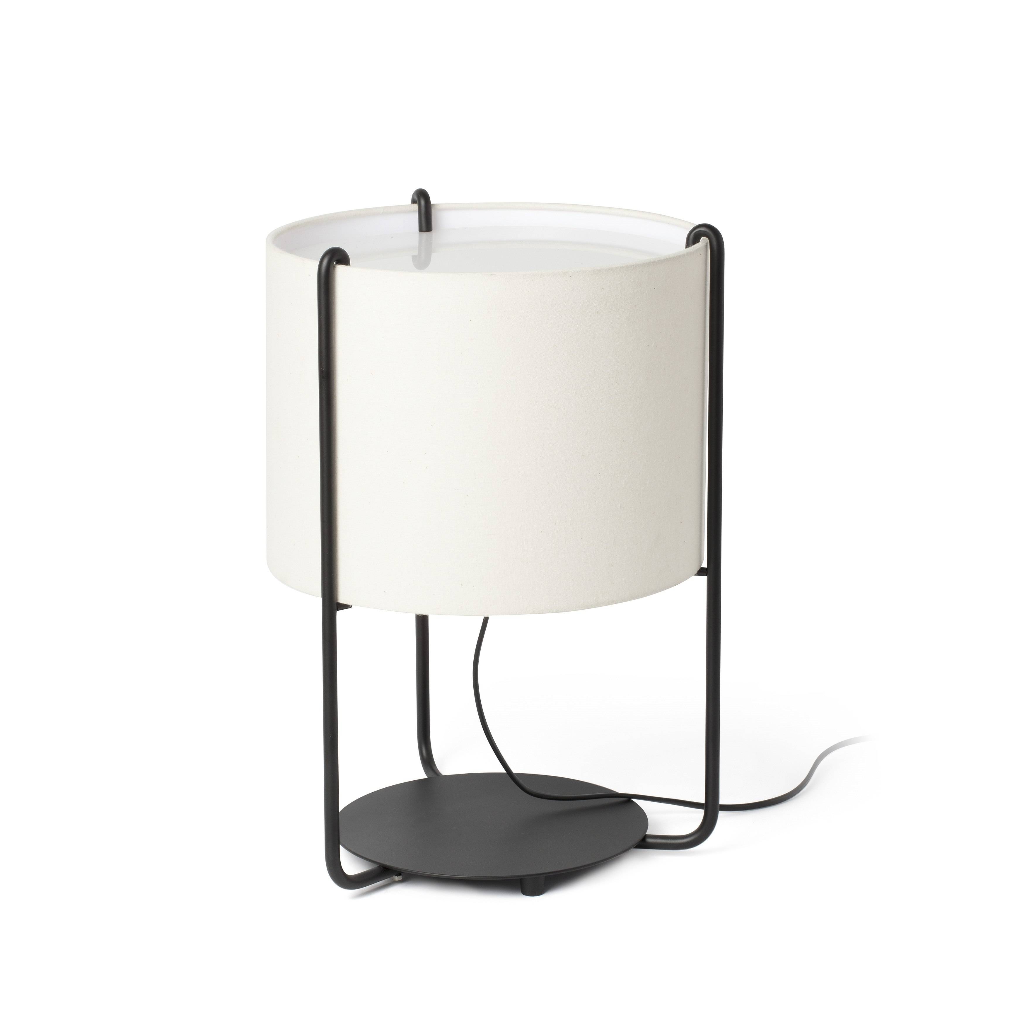 Tischlampe Drum Beige