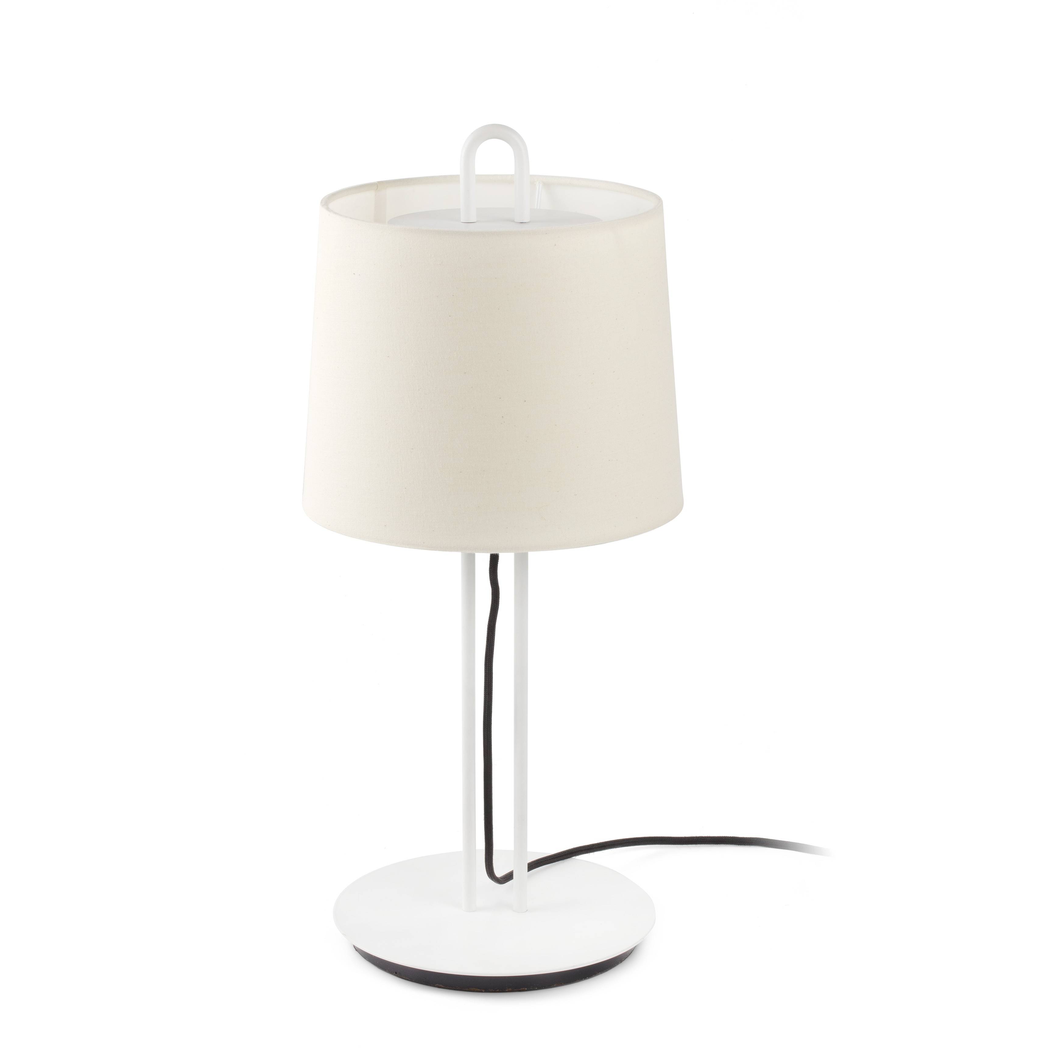 Tischlampe Montreal Weiß / beige