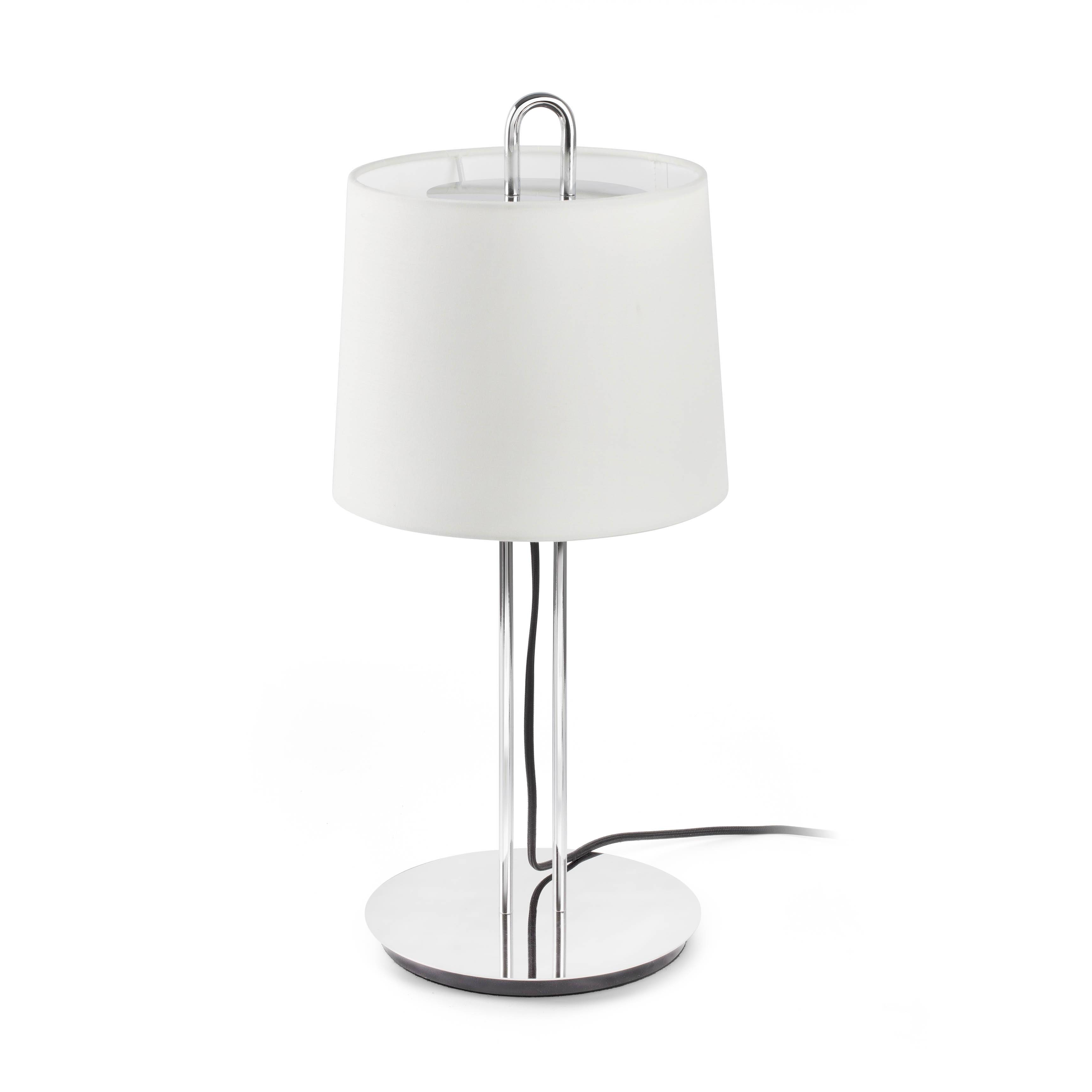 Tischlampe Montreal Chrom / weiß