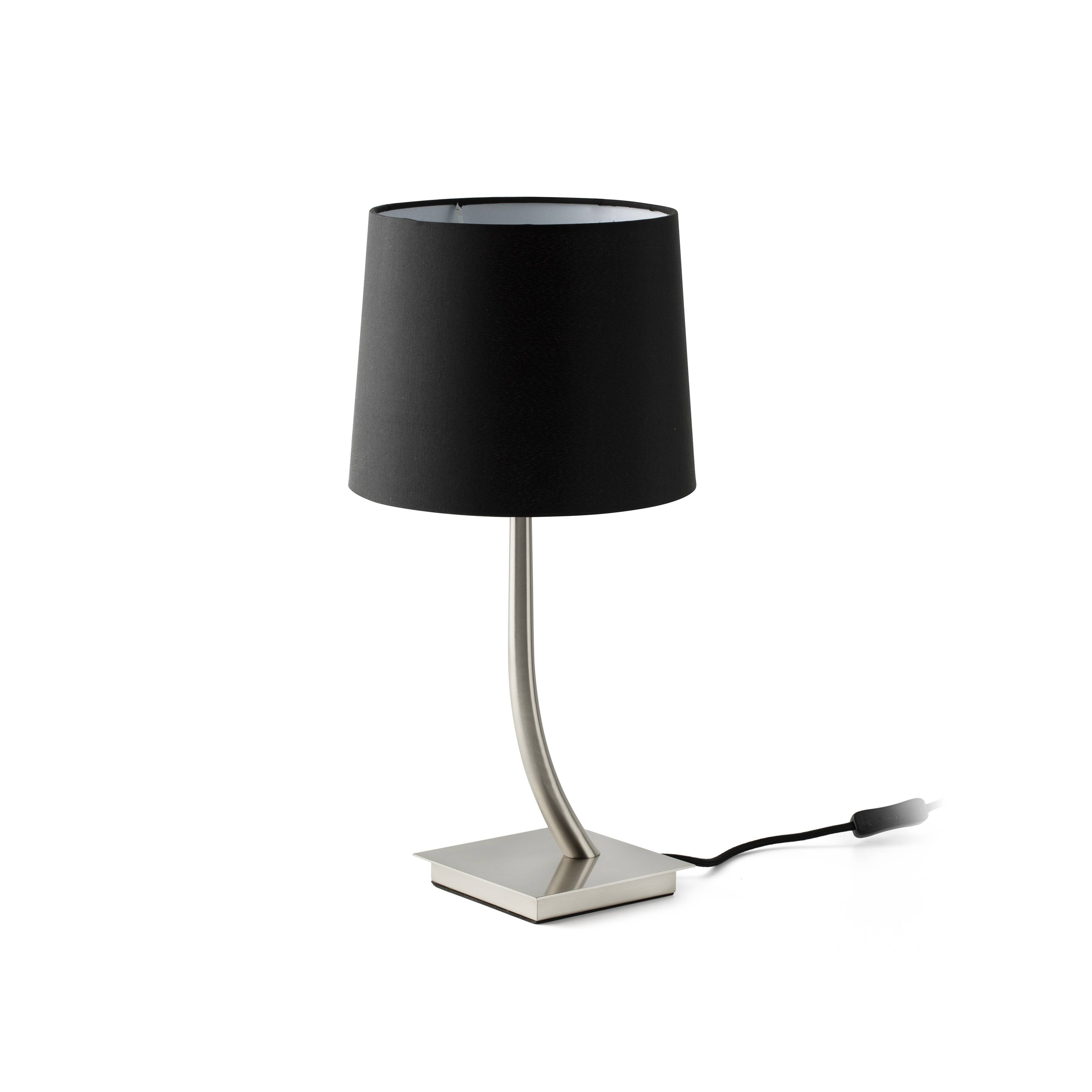 Tischlampe Rem Nickel / schwarz