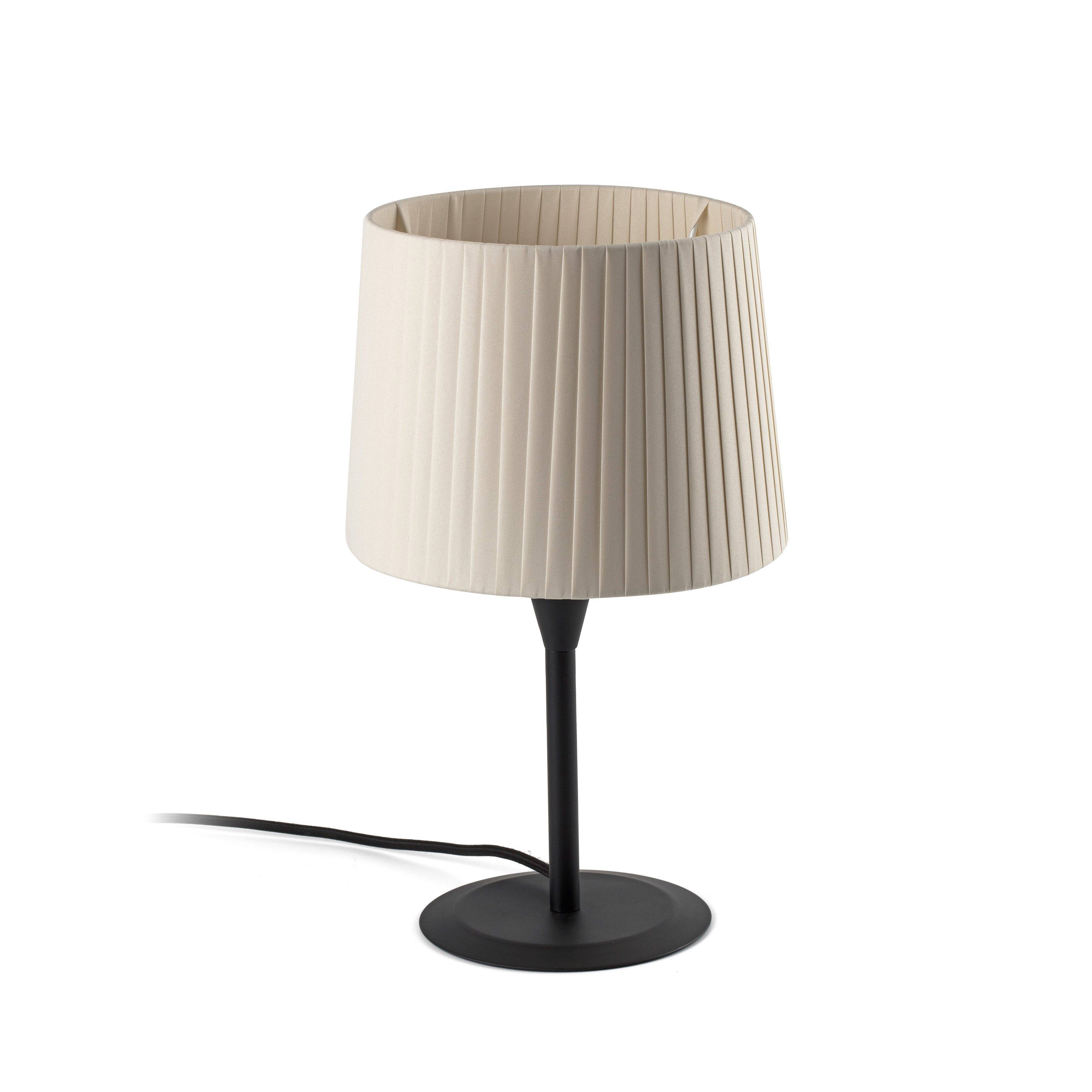 Tischlampe Samba Schwarz / beige