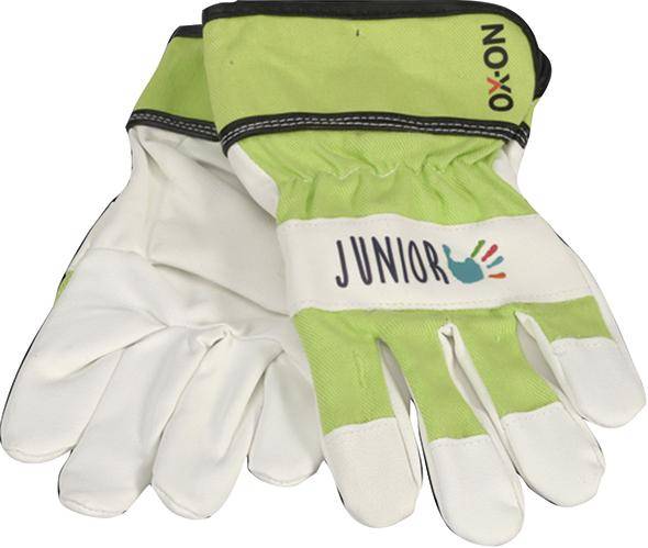 Kinderhandschuh PU / Baumwolle grün 6-8 Jahre