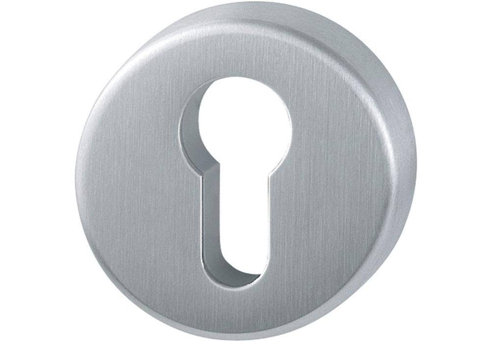 HOPPE Schlüsselrosetten-Paar E42KVS PZ F69 Edelstahl matt Türdicke