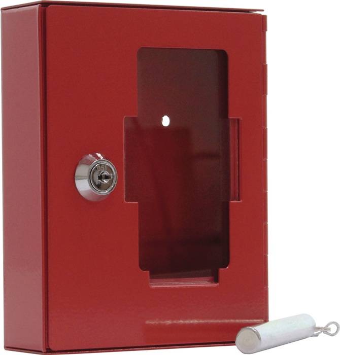 Notschlüsselkasten NSK 1 H150xB120xT38mm rot STA Anz.Hak.1 ROTTNER