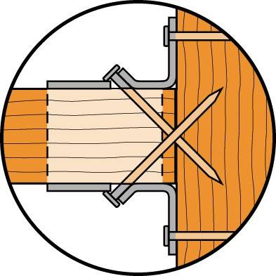 Diagramm eines Holzfasses im Querschnitt mit Metallreifen und Holzstäben, die die Konstruktionsmethode mit Dübeln und Verbindungen veranschaulichen.