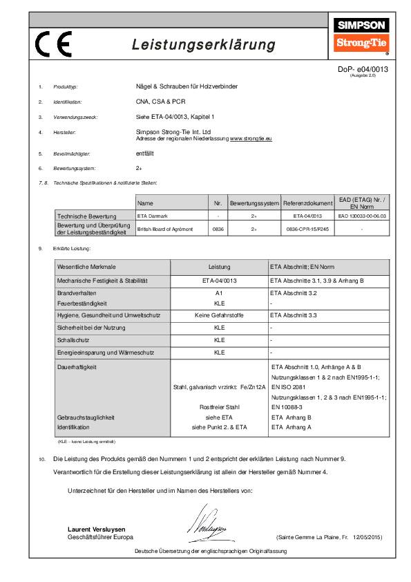 Simpson CNA4,0x60 Kammnägel 250 Stk/Box