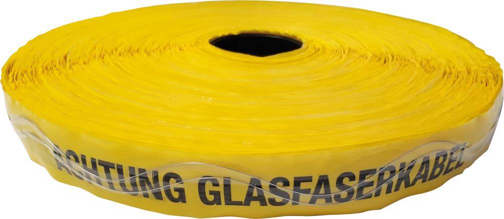 Ortungsband 250m Achtung Glasfaserkabel gelb
