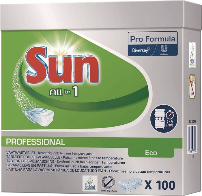 Geschirrreiniger-Tabs Prof.All in 1 Eco 100 Tabs Pk.SUN