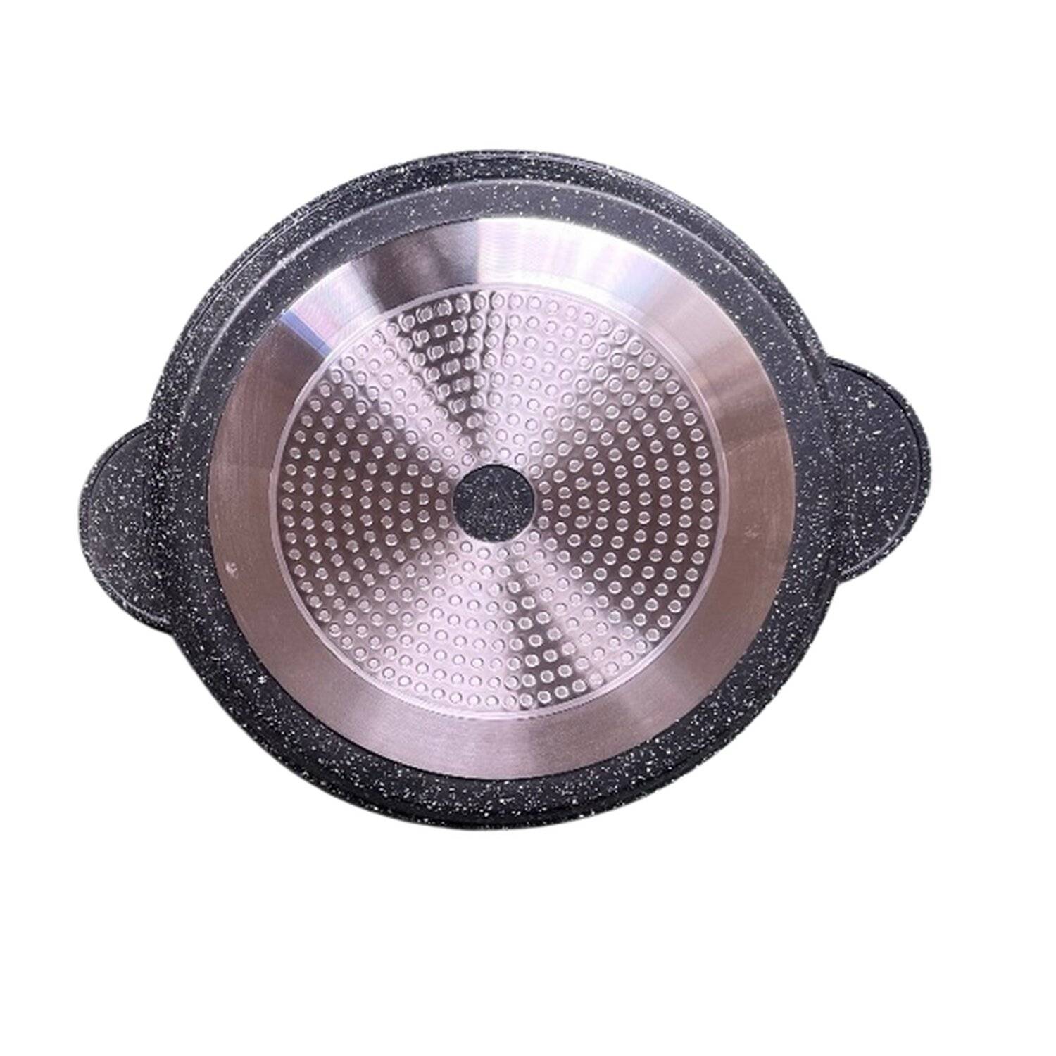 Alu Guss Pizza Brot Grill Pfanne Ø32cm Induktion Bratpfanne Handschuhe Braten