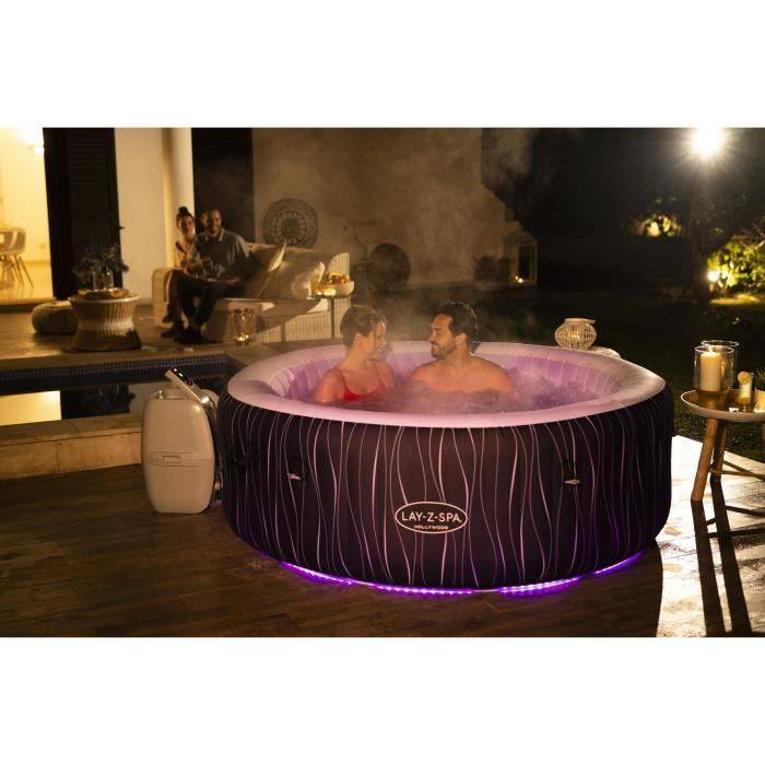 BESTWAY Lay-Z-Spa Hollywood aufblasbarer Whirlpool - 4 bis 6 Personen - 140 Airjet™
