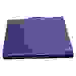EXXO by HFP Dokumentenbox / Sammelbox / Aufbewahrungsbox A4 quer, aus PP, mit Tragegriff und Steckverschluss, Farbe: transparent blau - 1 Stück