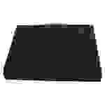 EXXO by HFP Dokumentenbox / Sammelbox / Aufbewahrungsbox A4 quer, aus PP, mit Tragegriff und Steckverschluss, Farbe: transparent schwarz - 1 Stück