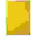 Sichthüllen / Aktenhüllen / Dokumentenhüllen A4, 120my, aus PP, mit Daumenaussparung, oben und seitlich offen, Farbe: transparent genarbt gelb - 10
