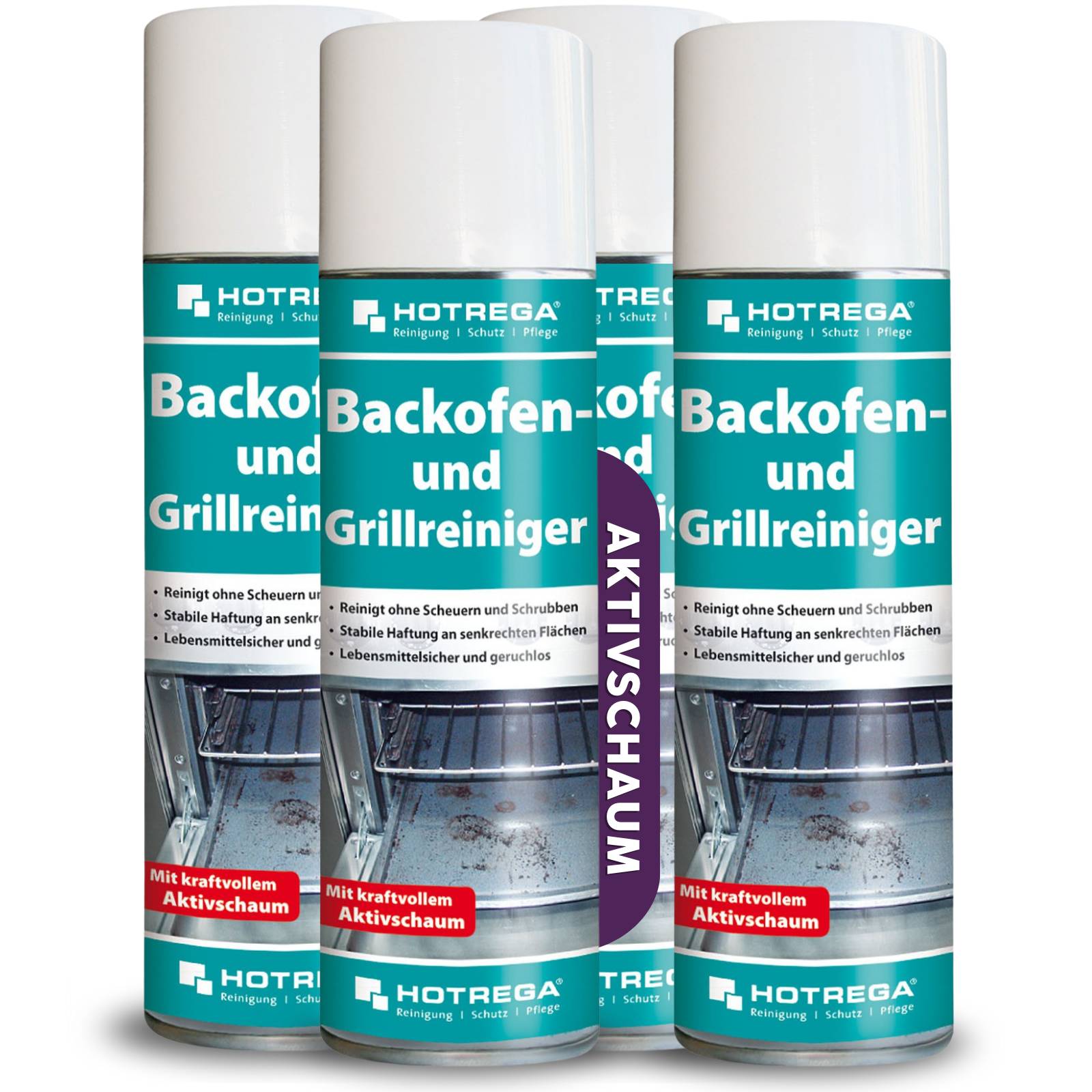 HOTREGA Backofen- und Grillreiniger Sets - Menge:4