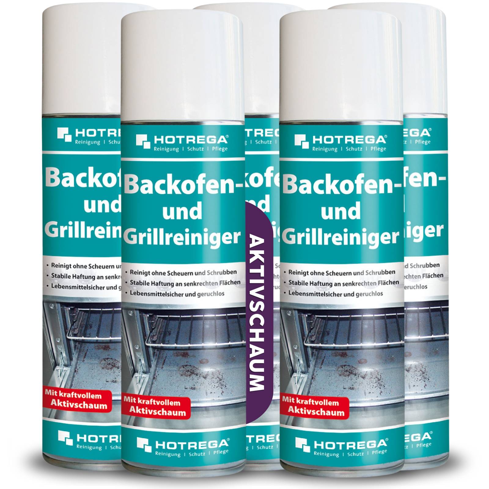 HOTREGA Backofen- und Grillreiniger Sets - Menge:5
