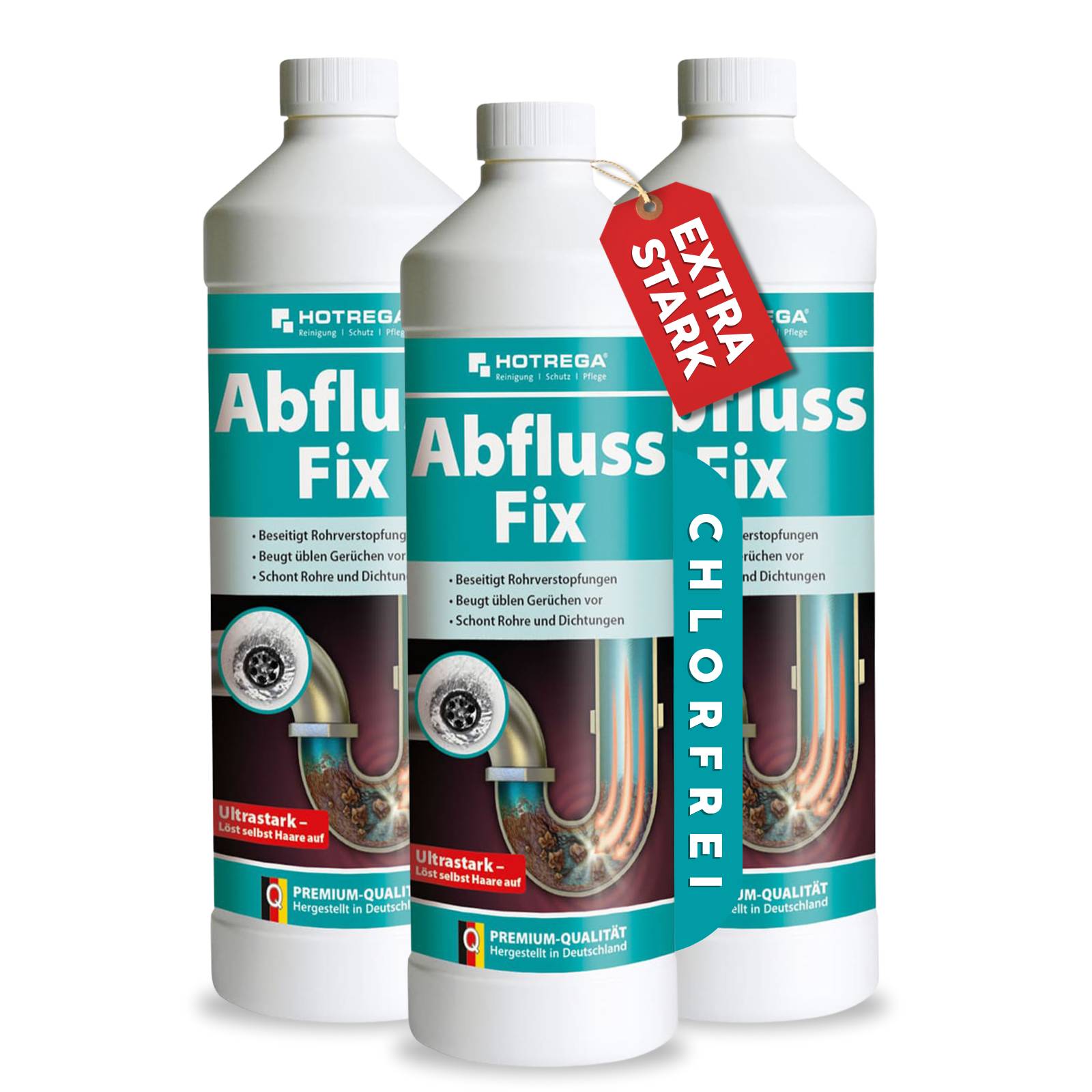 HOTREGA Abfluss Fix Konzentrat Sets - Menge:3