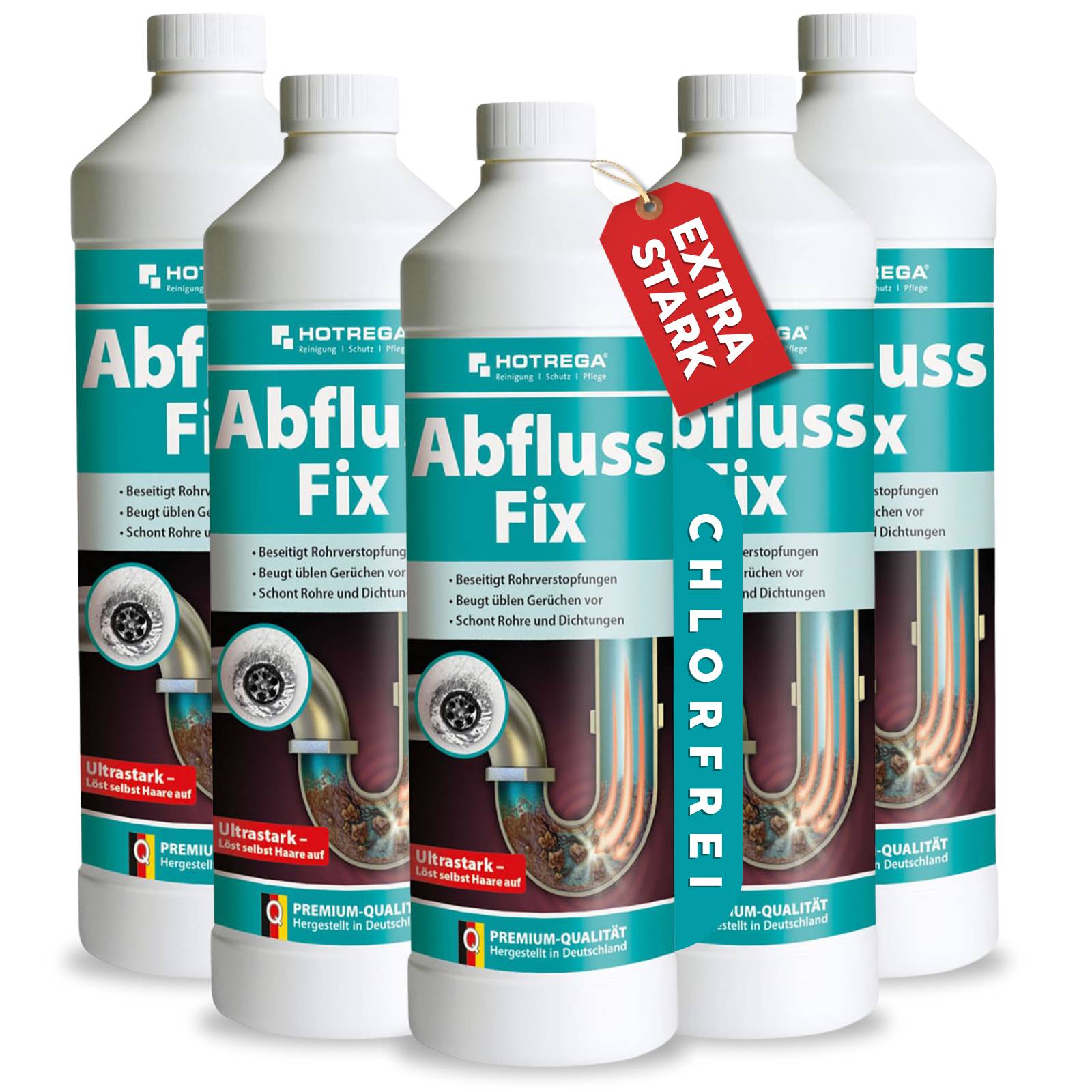 HOTREGA Abfluss Fix Konzentrat Sets - Menge:5