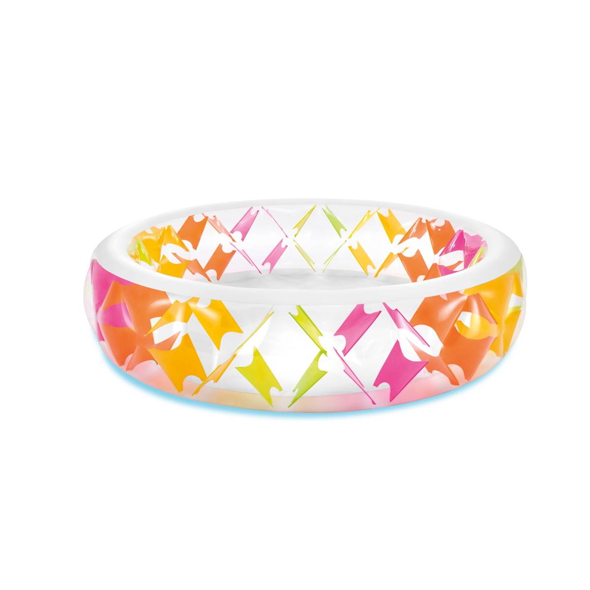 INTEX 56494NP Planschbecken Pinwheel Ø229cm aufblasbar bunt für Kinder & Familie