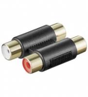 WENTRONIC - goobay A 181 G - Audiokoppler - RCA weiblich zu RCA weiblich
