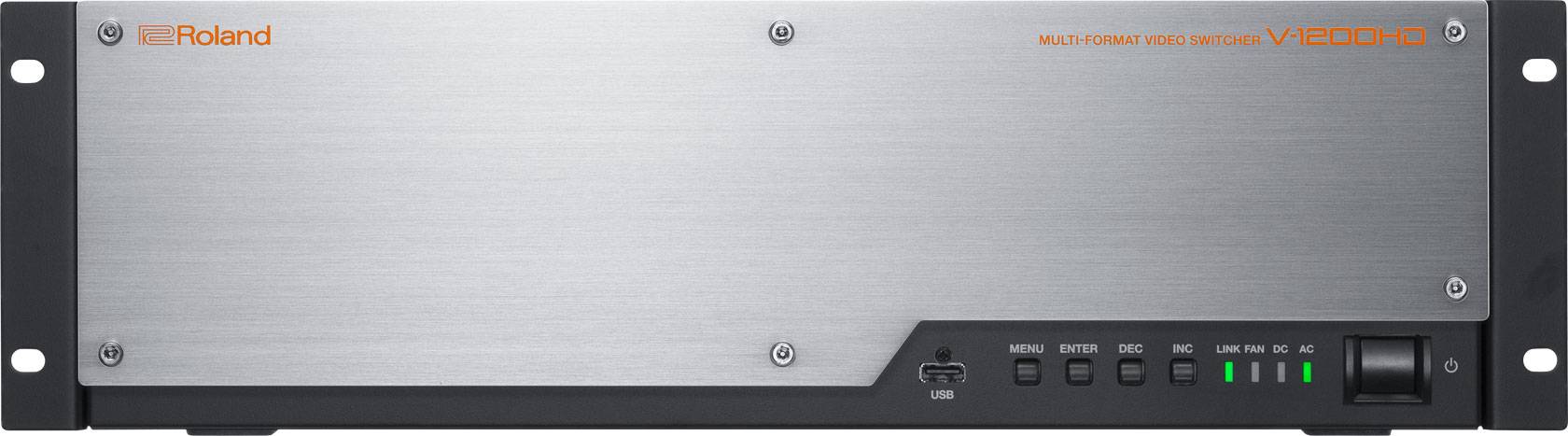 ROLAND V-1200HD - Multi-Format HD Video-Switcher (Hybrid-Engine | 10x SDI-In & 4x HDMI-In | 6x SDI-Out & 2x HDMI-Out |