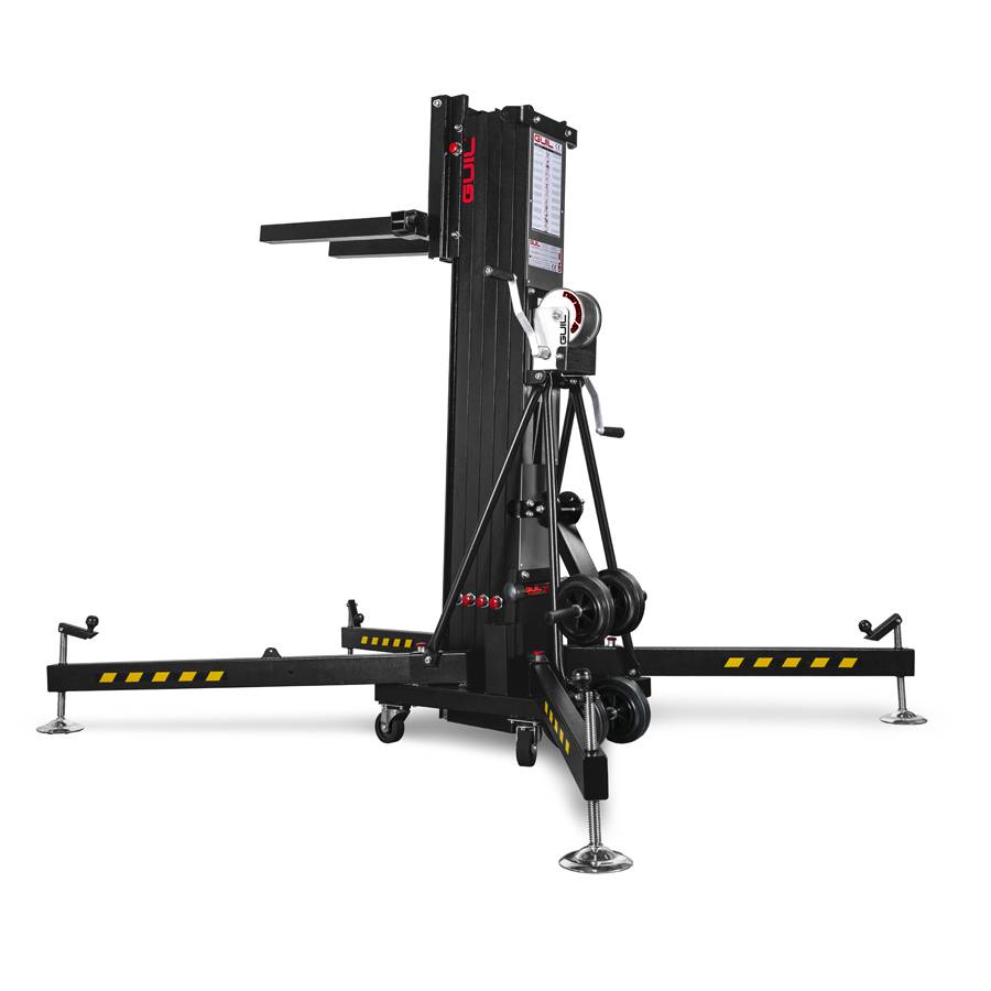 GUIL ULK-800XL - Kompakter Gabellift mit Winde (Arbeitshöhe max. 8,00m | Belastbarkeit max. 350kg | Ladehöhe 30cm |