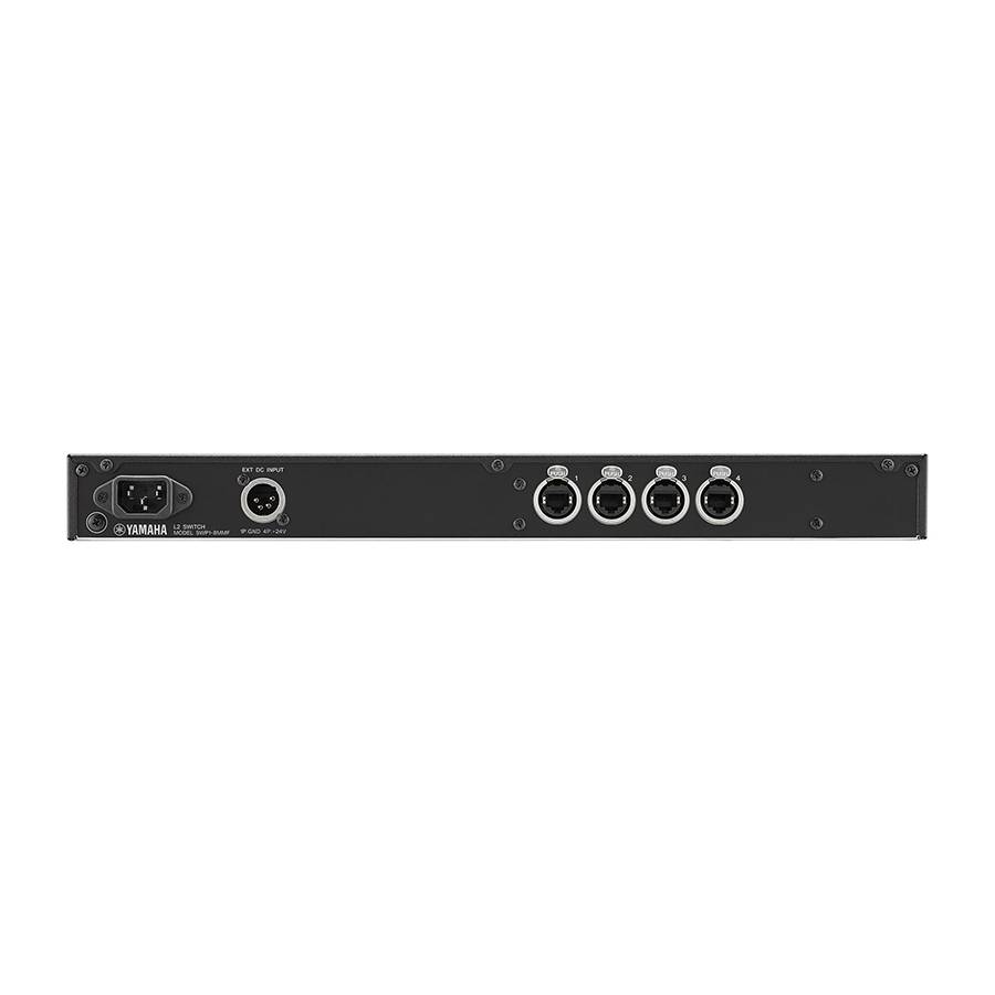 YAMAHA SWP1-8MMF - L2 Netzwerk-Switch (8 etherCON-Port | 1 opticalCON-Port | 1 optioneler Steckplatz)