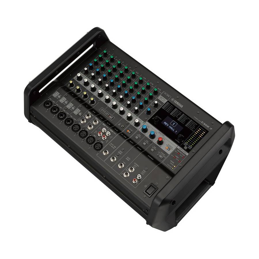 YAMAHA EMX7 - Powermixer / Mischpult (2x 710 Watt | 12 Channel | 3-Band EQ | 19" montierbar) - in schwarz